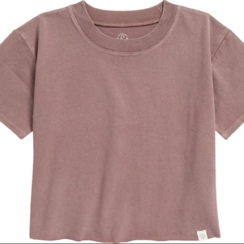 Nordstrom treasure and bond brown/purple top kids 10-12